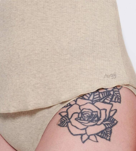 Bluzka z krótkim rękawem GO Ribbed T-Shirt Sloggi - Grey Combination