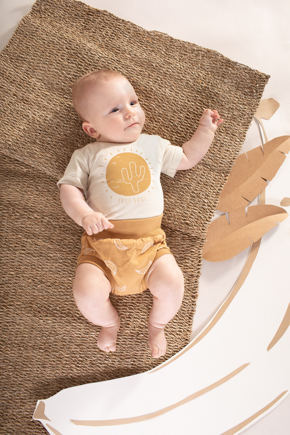 Body z krótkim rękawem Free Soul Pinokio - zielony jasny