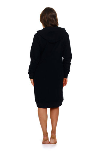 SMZ.4136 Szlafrok damski Doctor Nap - black