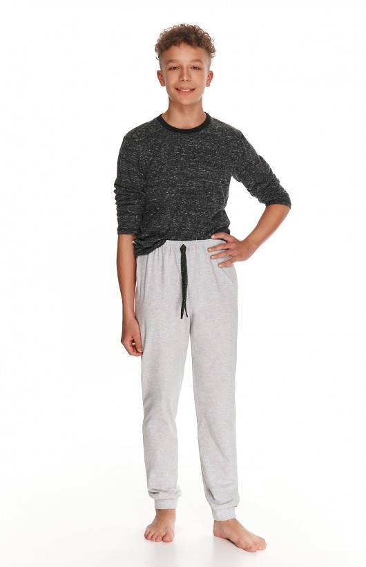 Piżama dla chłopca 2285/2826/2821 Vito Taro grafitowy melanż