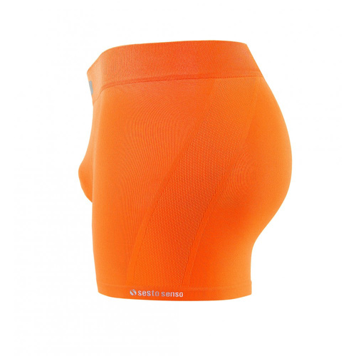 Bezszwowe bokserki męskie BM07 Solar Sesto Senso - pomarańczowy