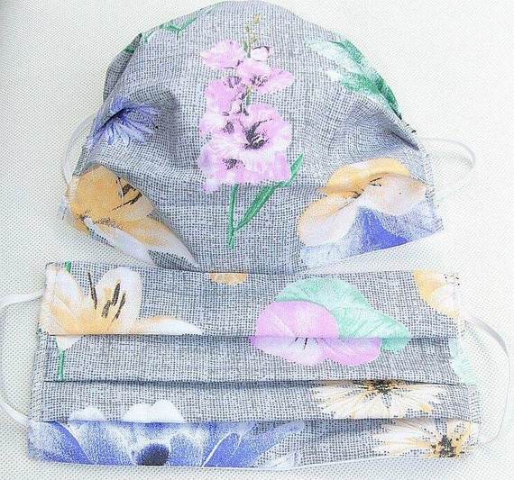 Maseczka dwuwarstwowa 1237E Karo - 17A koty myszki