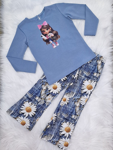 Bluzka długi rękaw Doll Bambarillo niebieski 