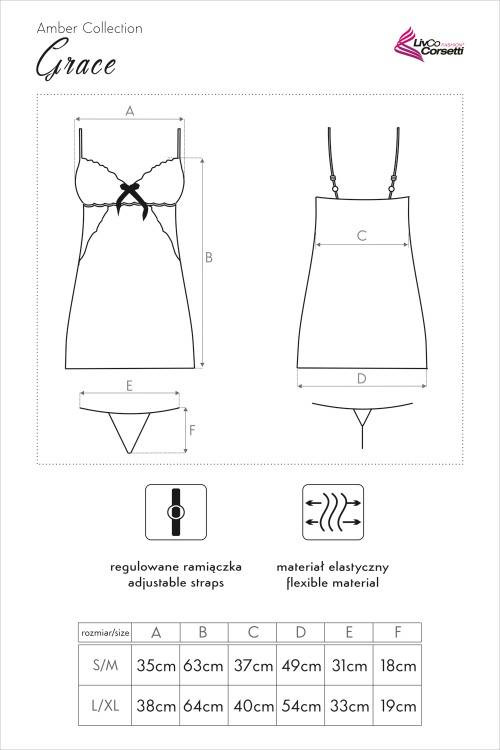 Komplet dwuczęściowy Grace LC 90321 LivCo Corsetti Fashion