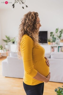 Bluzka ciążowa i do karmienia Milk Shirt Milk&Love mango mohito