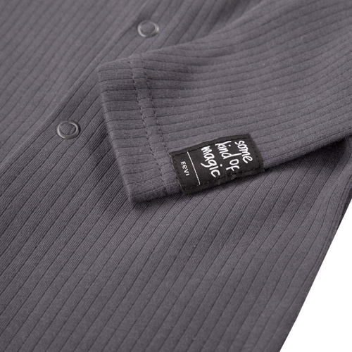 Pajac dla chłopca Magic Eevi - grafit prążek 