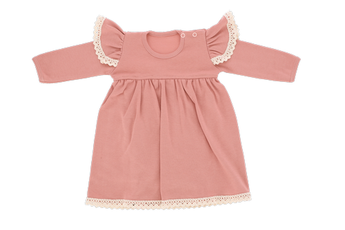 Sukienka z długim rękawem SK10435 Flowers Mamatti