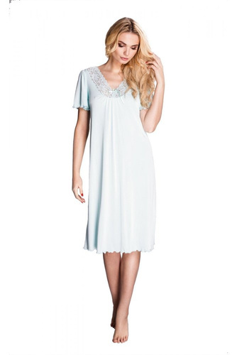 6076 Doris halka koszula nocna damska Mewa burgund