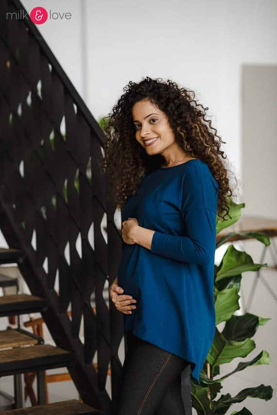 Bluzka ciążowa i do karmienia Mommy Milk&Love poseidon