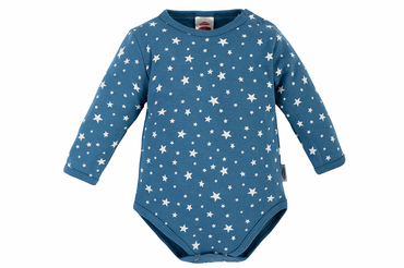 Body z długim rękawem "Stars" Makoma niebieski