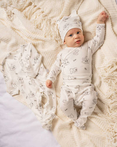 4700 02 Basic Komplet wyprawkowy 4-częściowy nadruk Nicol - krem