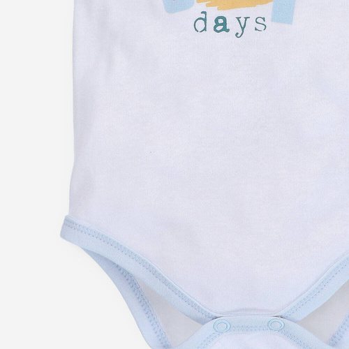 Body dla dziewczynki z bawełny organicznej Sunny Nini biały 