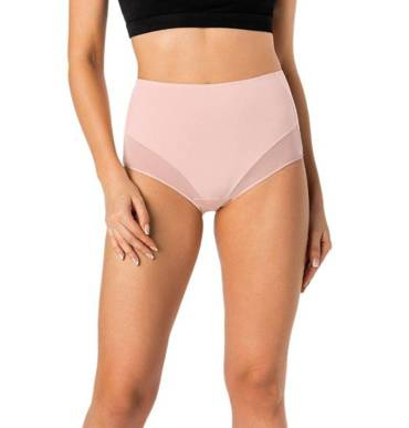 Figi z wysokim stanem Lilly Teyli - pudrowy różowy