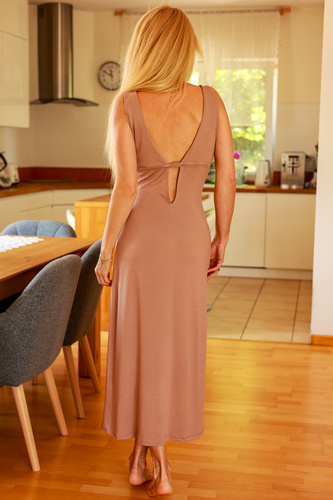 Senai Mirale – Długa sukienka z wiskozy z dekoltem V | Na lato, na plażę, do miasta