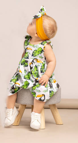 186166 Tukan Sukienka bawełniana Nicol