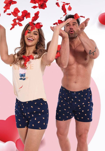 Piżama damska 628/297 Nice Cornette brzoskwiniowy