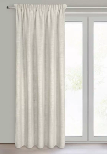 Zasłona na taśmie Rosi Eurofirany ciemny beżowy 