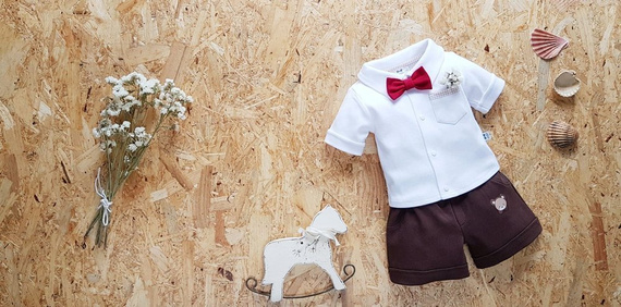 1010KR Teddy Spodenki krótkie Marija - brązowy