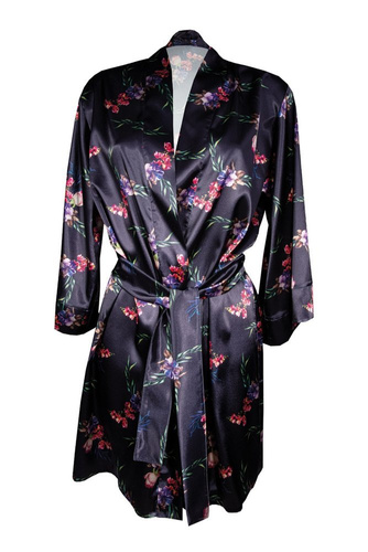 Podomka damska Flowers  DKaren DK-P-granatowy 009