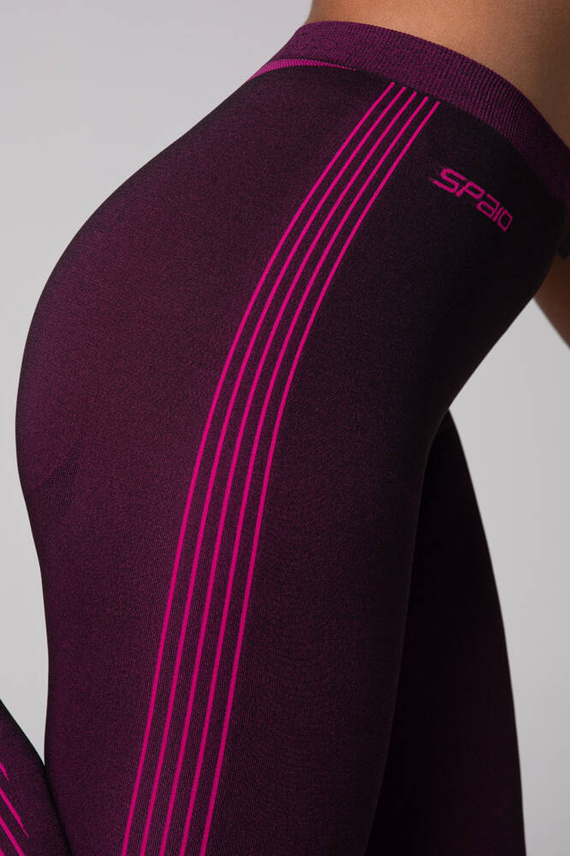 Legginsy termoaktywne Powerful Spaio black/fuxia