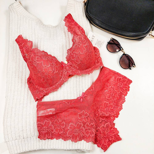  Biustonosz Usztywniany Big M-053/22 Carmela Mat jasny szary