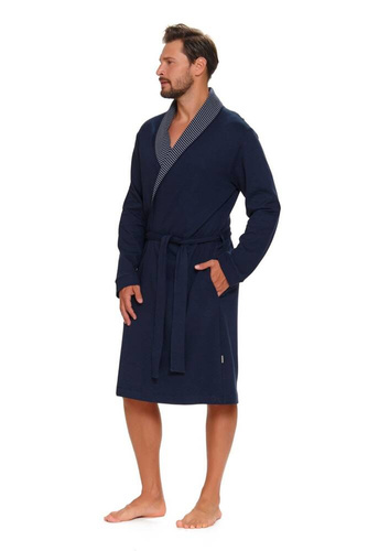 SWS.5283 szlafrok męski Doctor Nap - navy blue