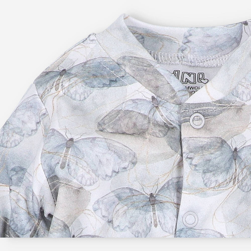 Pajacyk z bawełny organicznej Butterflies Nini druk