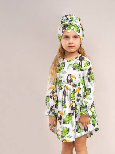 186169 Tukan Sukienka bawełniana Nicol
