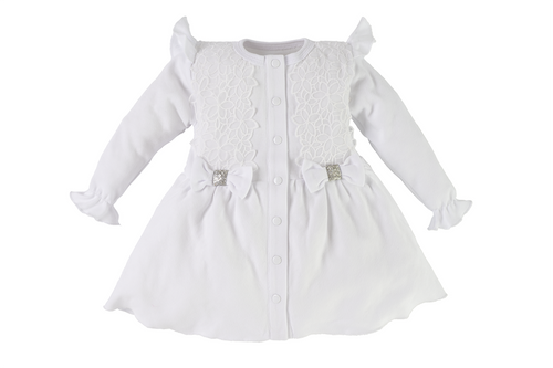 Sukienka z długim rękawem 074KK Princess Marija - biały