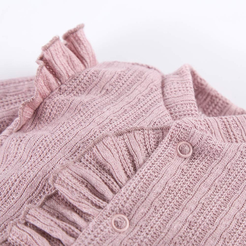 Pajac niemowlęcy swetr Hearts & Bears Eevi - różowy