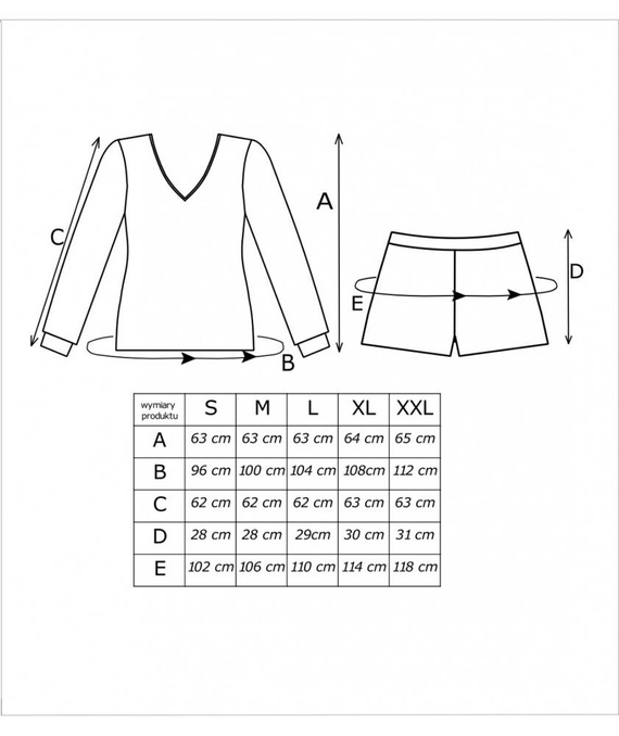 Piżama Damska Santi II 1/2 Donna - czarna