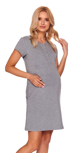 9941 Koszula Nocna ciążowa i do karmienia Doctor Nap - dark grey
