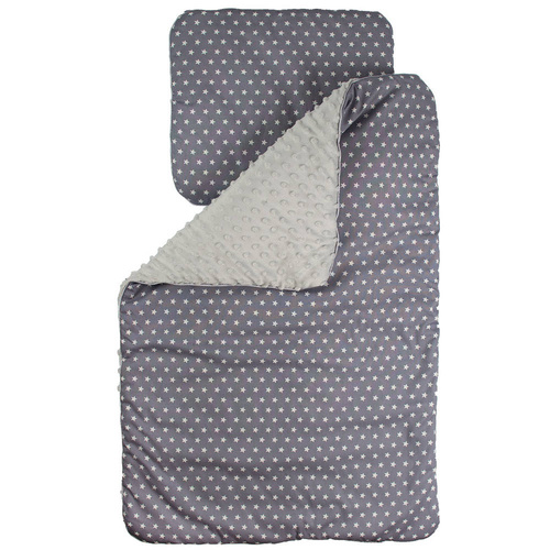 Komplet do wózka Trójkąty Martex niebieski