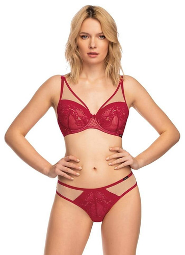 Biustonosz push-up Casilda  Nipplex- czerwony