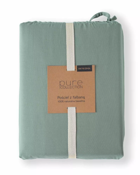 Pościel bawełniana Pure 23 jednobarwna Detexpol miętowy