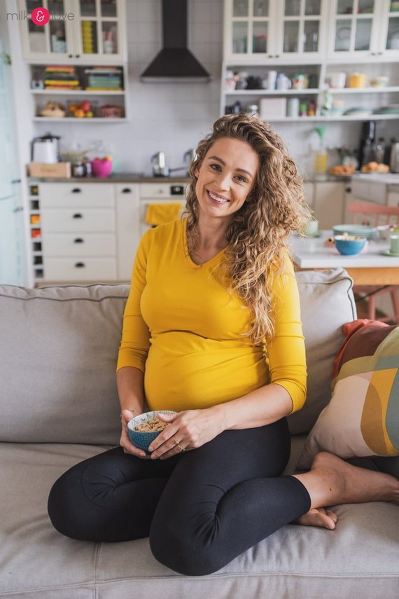 Bluzka ciążowa i do karmienia Milk Shirt Milk&Love mango mohito