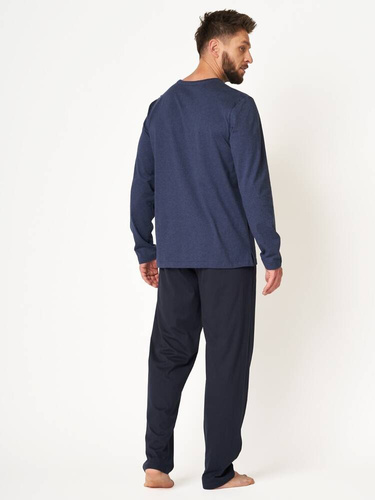 Piżama Męska MNS 625 Key - granatowy