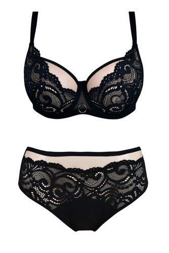 Biustonosz półusztywniony 01076 Tango Mediolano czarny