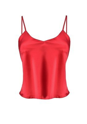 Top damski, wąskie ramiączko Karen DKaren - czerwony