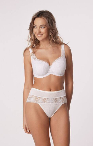 Biustonosz usztywniany Laura Big Mefemi- biały 