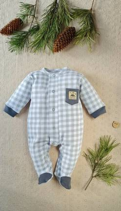 Pajac niemowlęcy 287 Jack Marija - kratka