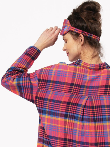 Rozpinana Piżama Damska LNS 483 Key - różowy