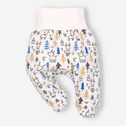 Półśpiochy z bawełny organicznej Jelonki Nini druk