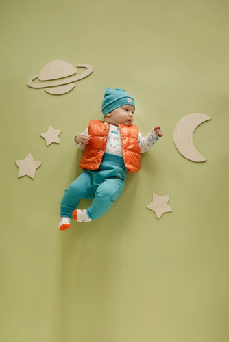 Bezrękawnik niemowlęcy Orange Flip Pinokio - pomarańczowy