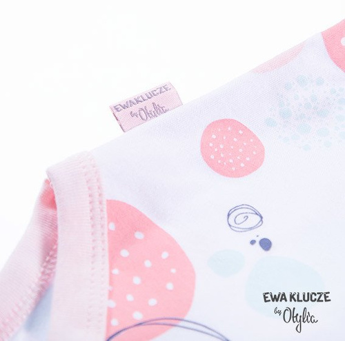 Body niemowlęce  "LITTLE CHAMPION" dla dziewczynki Ewa Klucze grafit