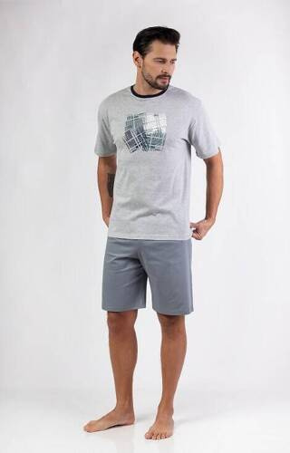 Piżama męska 474 Regina szara