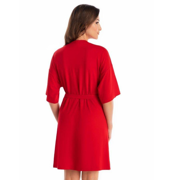 Damski szlafrok Maddalena Teyli - czerwony