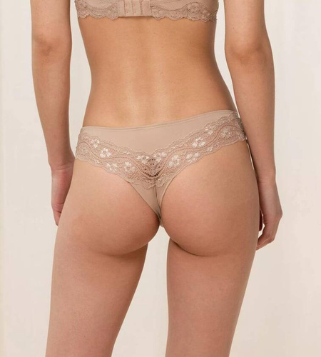 Figi Damskie Lovely Micro Brazilian String Triumph beżowy