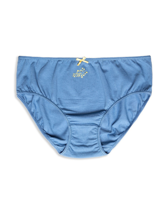 Figi Damskie L-120 BI-86 A'3 Lama- niebieski biały żółty