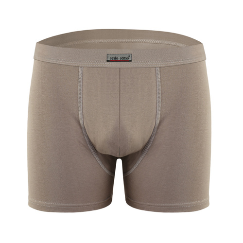 Bokserki męskie BM03 Neutral Sesto Senso - ciemnobeżowy  